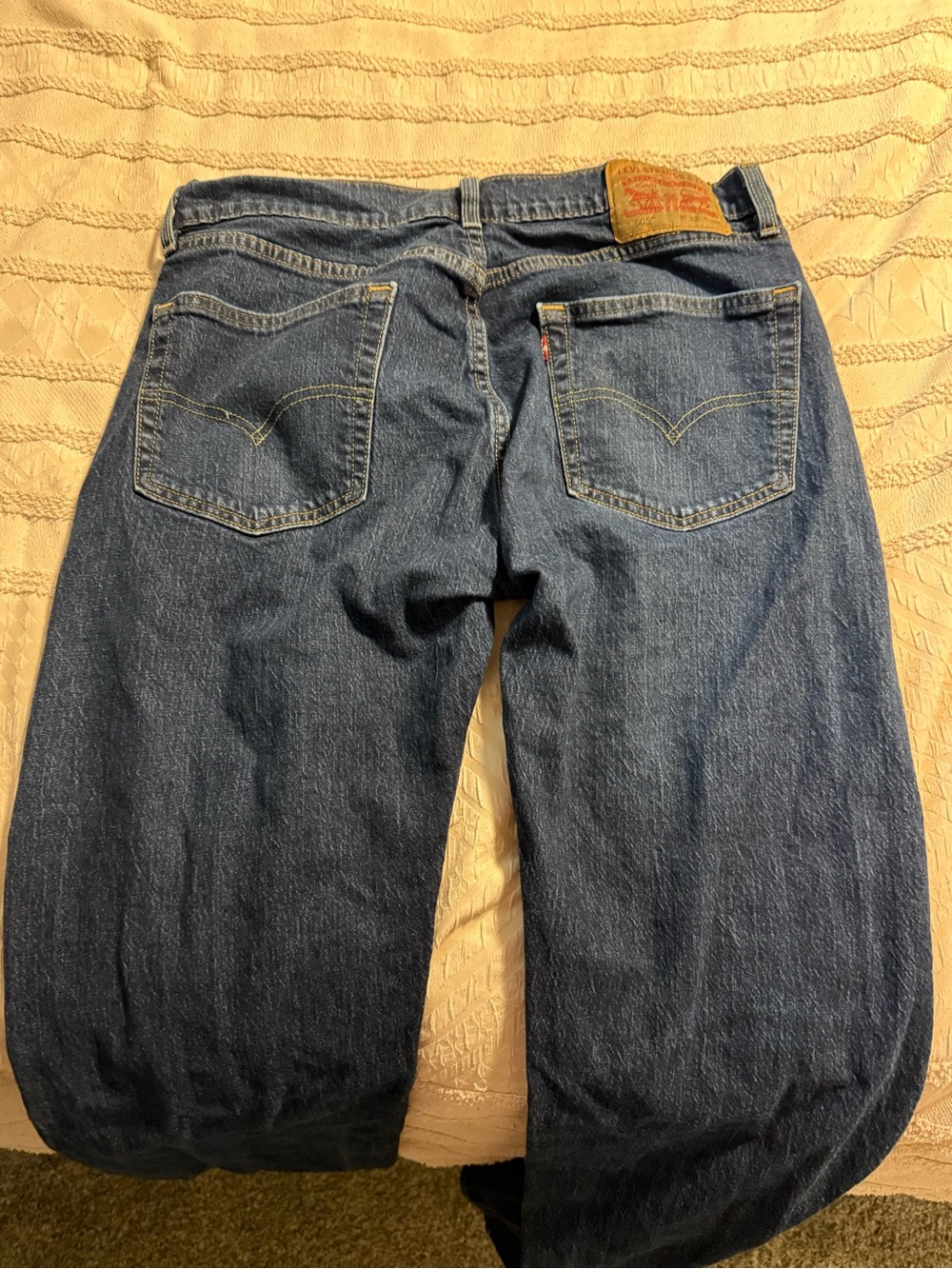 Levi's Dark Blue Relaxed Fit Men's Jeans 505